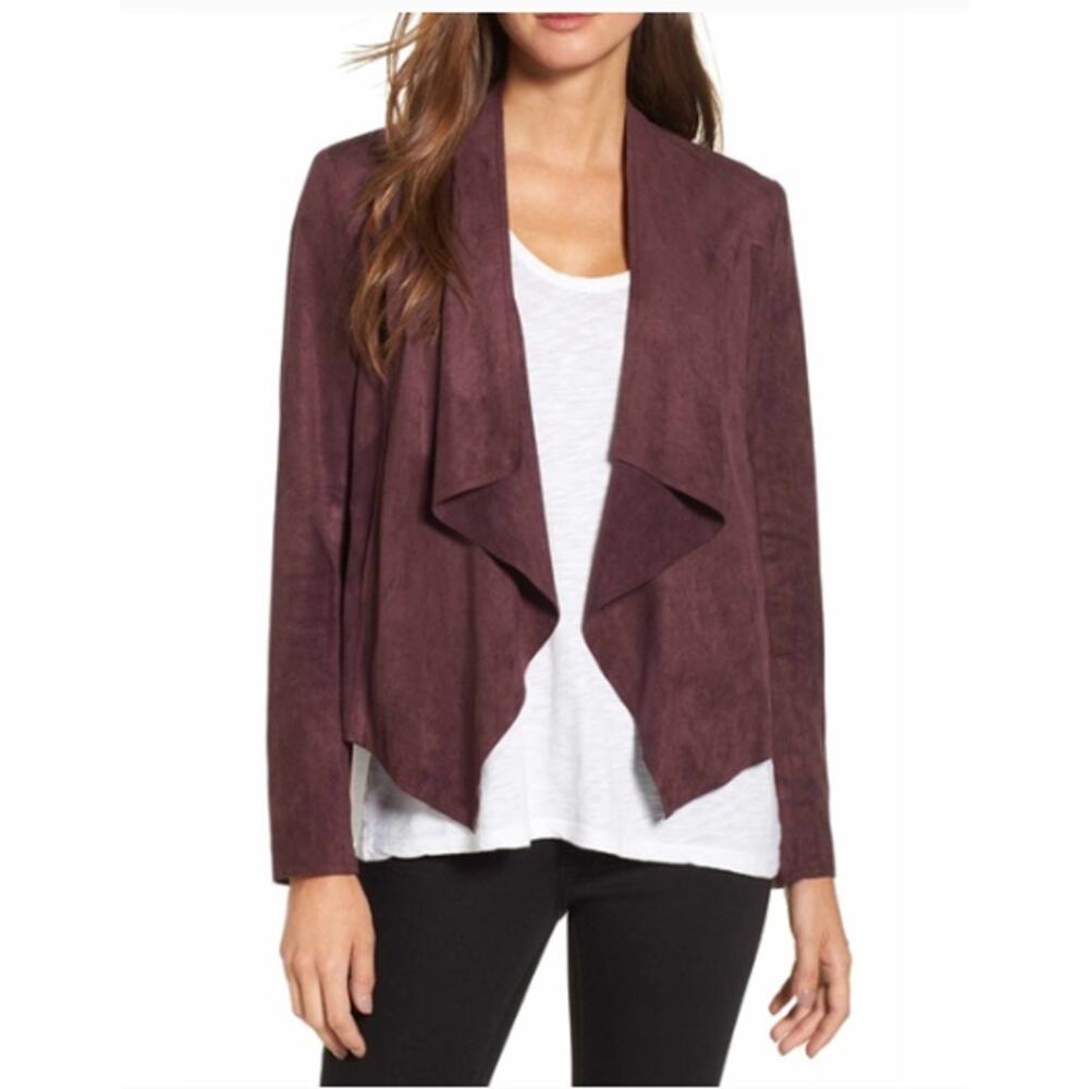 Kut from the Kloth Tayanita Faux Suede Blazer Open Front XS